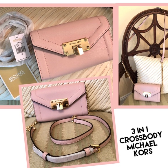 Michael Kors Handbags - ON HOLD Michael KORS Crossbody 3 in 1 Bag LEATHER